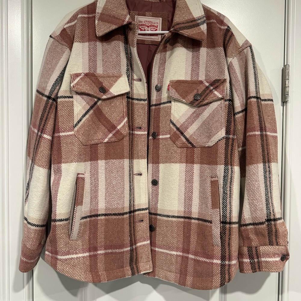 Women’s Levi’s Plaid Button-Up / Zip Up Jacket size small
